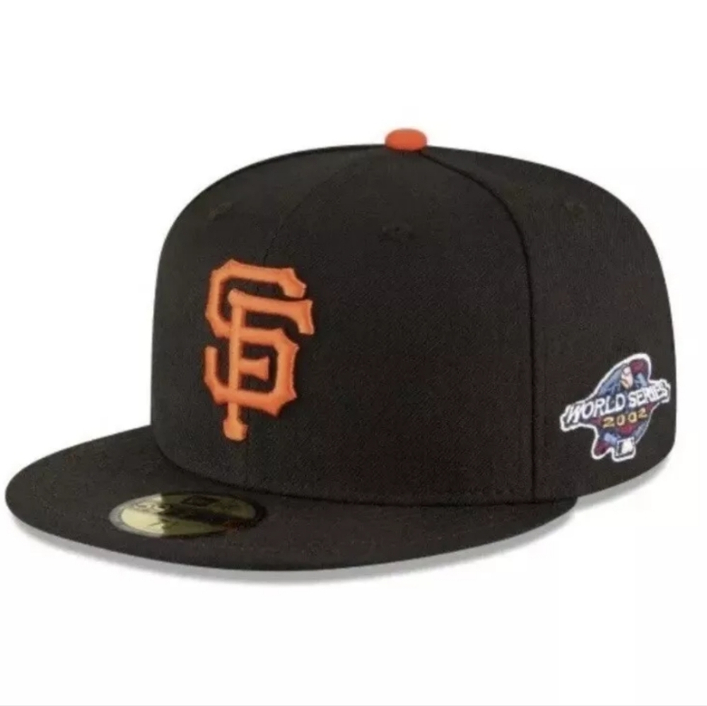 New Era San Francisco Giants 59Fifty 2002 World Series Black Wool Fitted Hat Cap